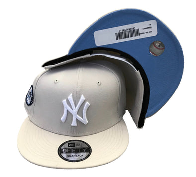 New Era New York Yankees 100th Anniversary Snapback (Stone/White/Sky Blue Brim)