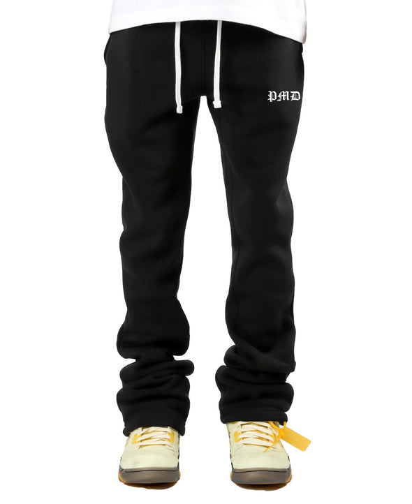 PMD Stacked Flare Sweats - Black