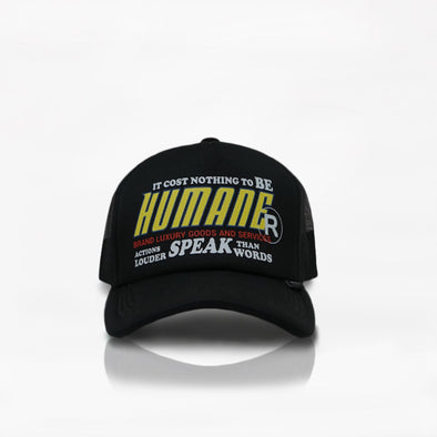 Humane Brand Trucker Hat - Black