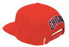 Pro Standard Chicago Bulls Wordmark Logo Pink Brim Snap Back (Red)