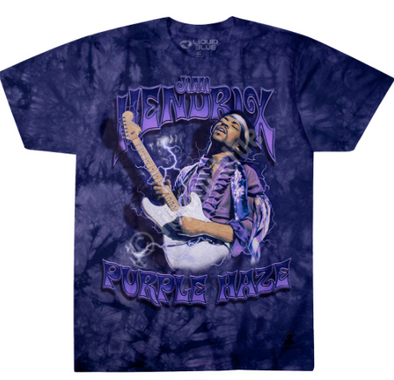Liquid Blue Jimi Hendrix Tee ( Purple )