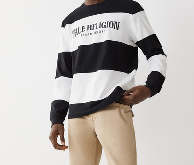 True Religion Ls Paneled Rugby