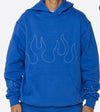 EPTM Hand Stitched Flame Hoodie (Blue)