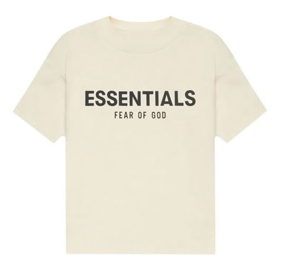 Fear Of God Essentials Front Logo Tee (Cream)