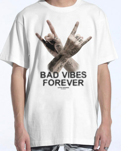 Lifted Anchor “Bad Vibes” Tee (Cream)