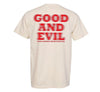 Good And Evil “Good Nor Evil” Tee (Cream/Red)