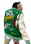 Lifted Anchor “State” Chenille Patch Varsity Jacket (Green)