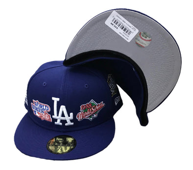 New Era Los Angelas Dodgers Fitted (Royal/White/Grey)