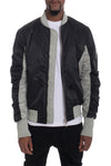 Weiv Two Tone Double Zip Bomber (Blk/Gry)